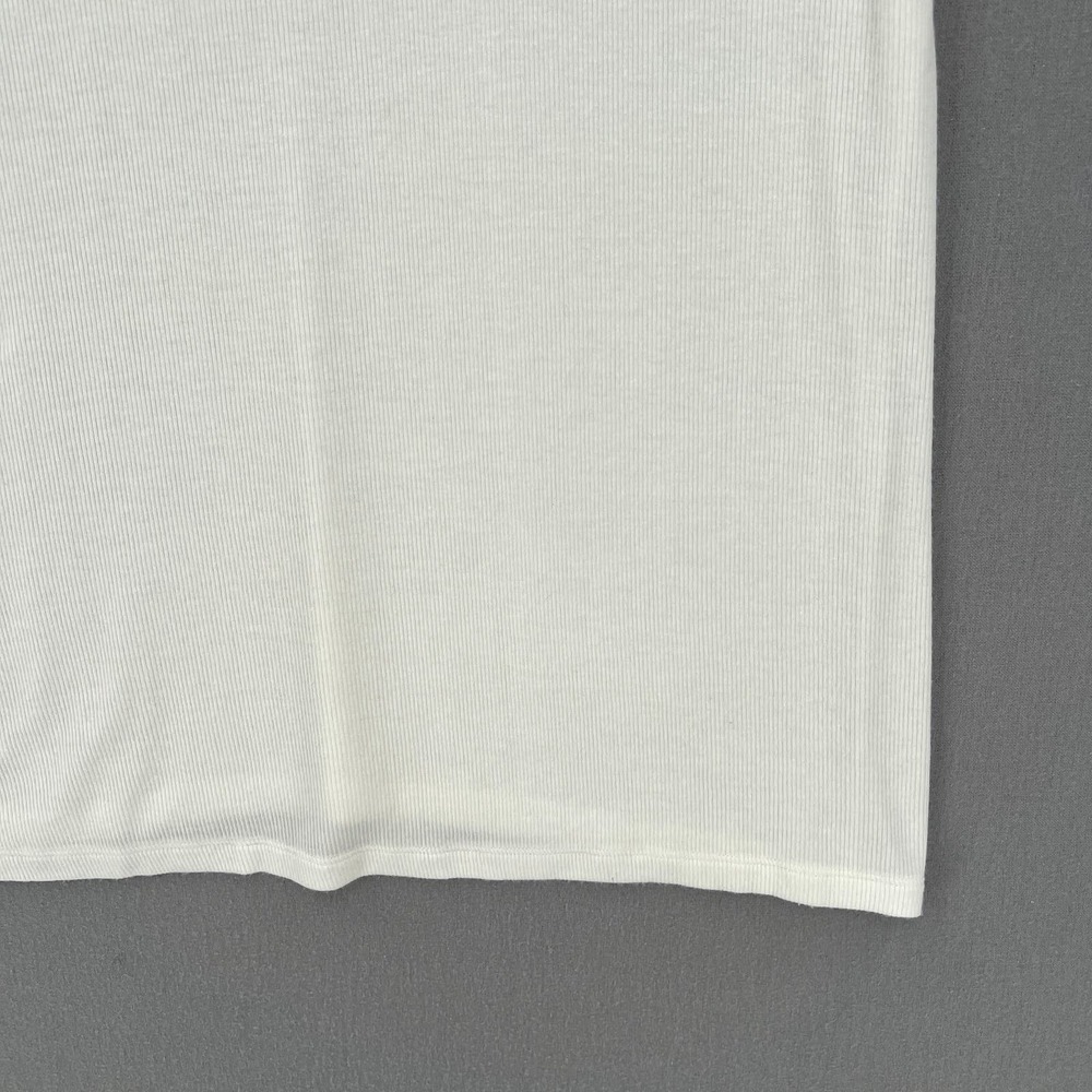 ARITZIA WILFRED FREES Leonis T-shirt Womens Small White V-neck Short Sleeve Rib - Picture 9 of 12